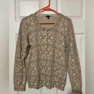 Talbots metallic cardigan L